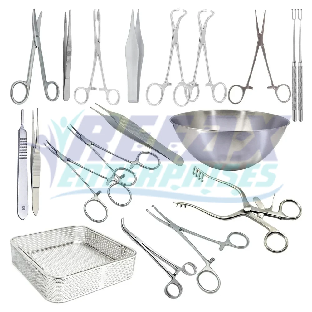 Stainless Steel Surgery Set Basis Of Surgery Instruments Wound Dressing ...