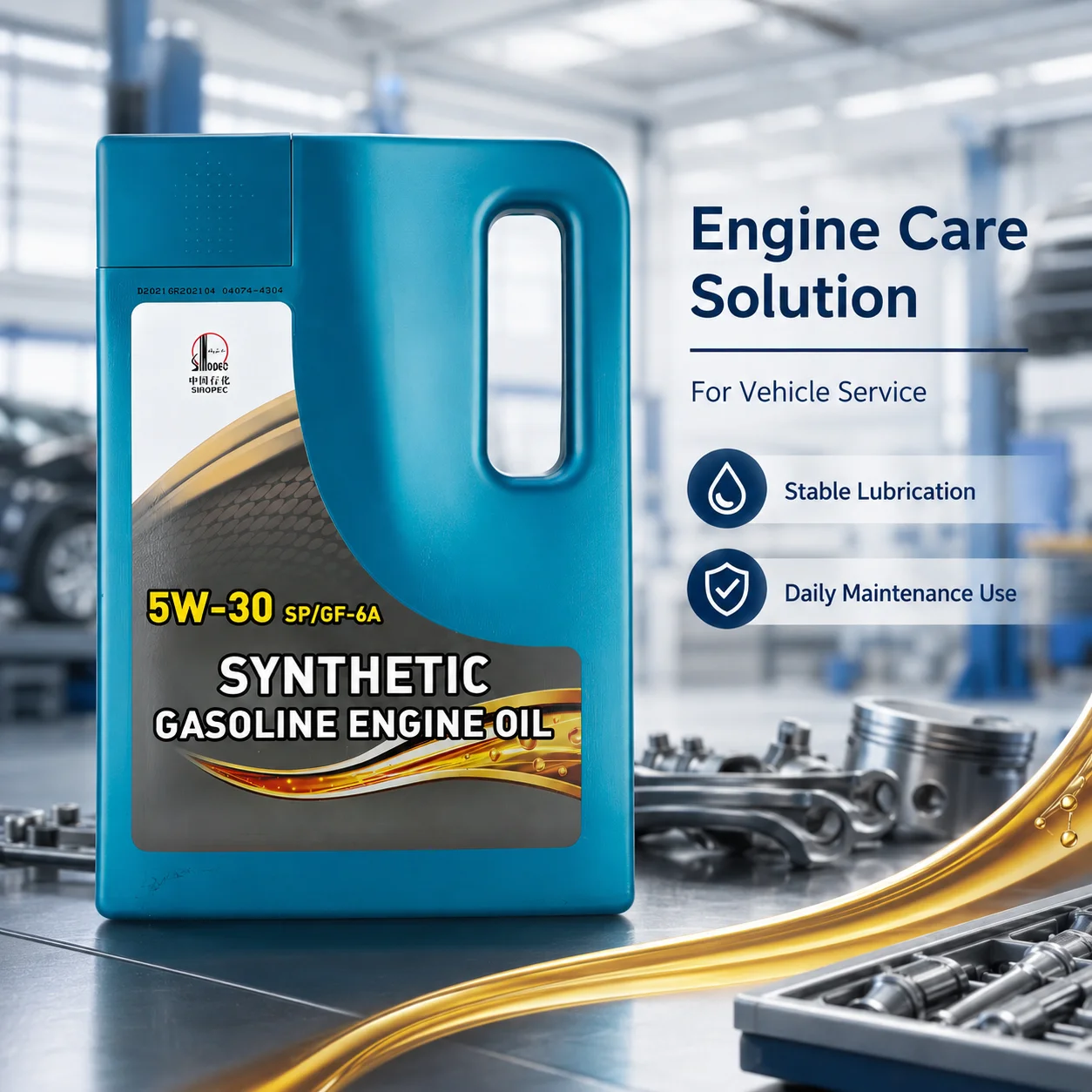 SINOPEC 全合成エンジンオイル 5W-30 API SP/ILSAC GF-6A ガソリン車用