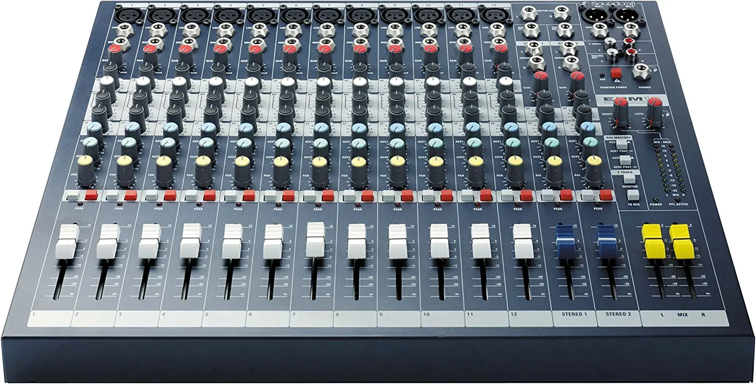 Super Sale New Soundcraft EPM12 High-Performance 12-Channel Audio Mixer