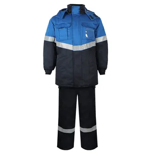 Thermal Work Suit for Men Winter Cold Weather Protection Heavy Insulated Workwear Suit for Oil and Gas Industry
