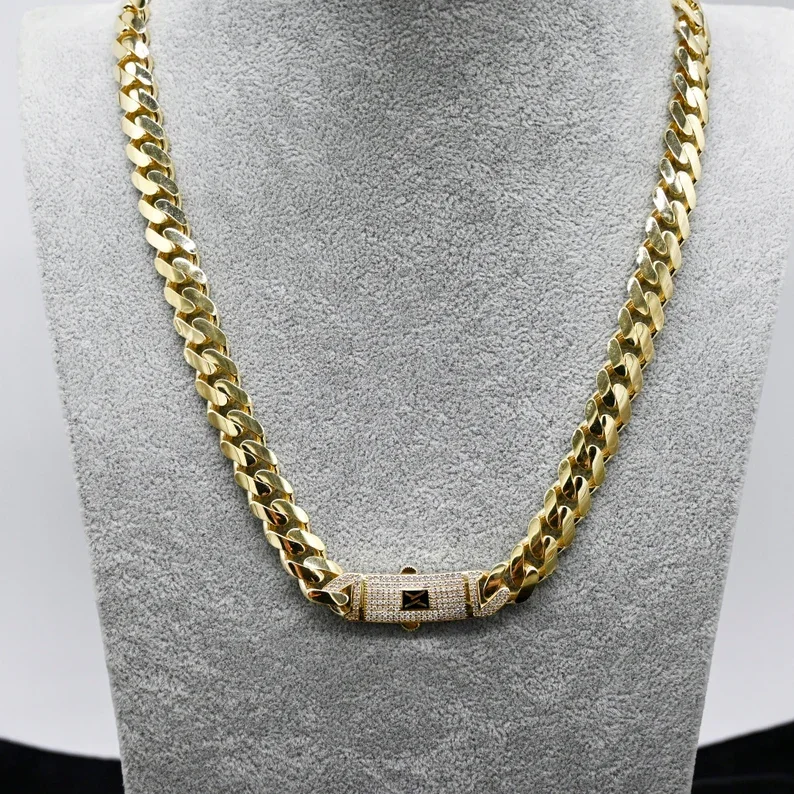 アクセサリー 10K yellow gold Miami cuban link chain 2 Amazon.com: DECADENCE 10K Yellow Gold 7mm 24