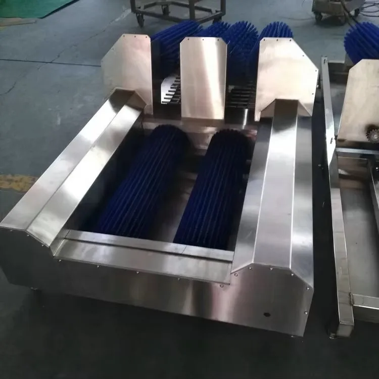 Stainless steel boot cleaning machine for worker hygiene and food safety control in slaughterhouses