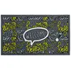 Recycled rubber and flocked design