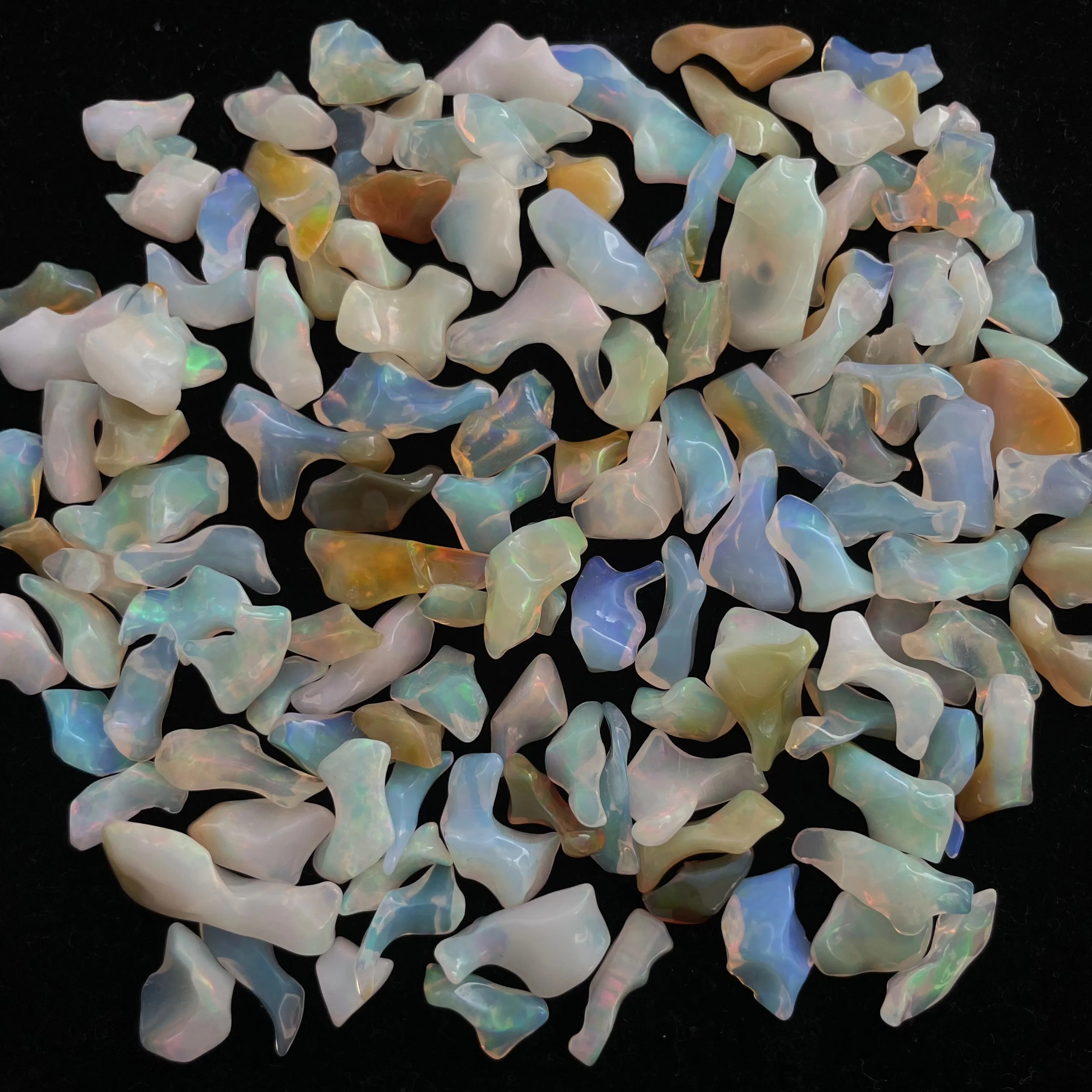 Natural Ethiopian Opal Rough – A To AAA Grade | 8x12 Mm, 1+ Carat | Raw Uncut Opal For Jewelry Making
