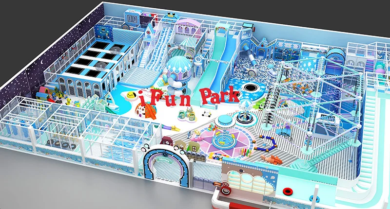 Ifun Macaron Theme Customized Indoor SOFT Playground Maze Indoor Soft Play Area for FUN
