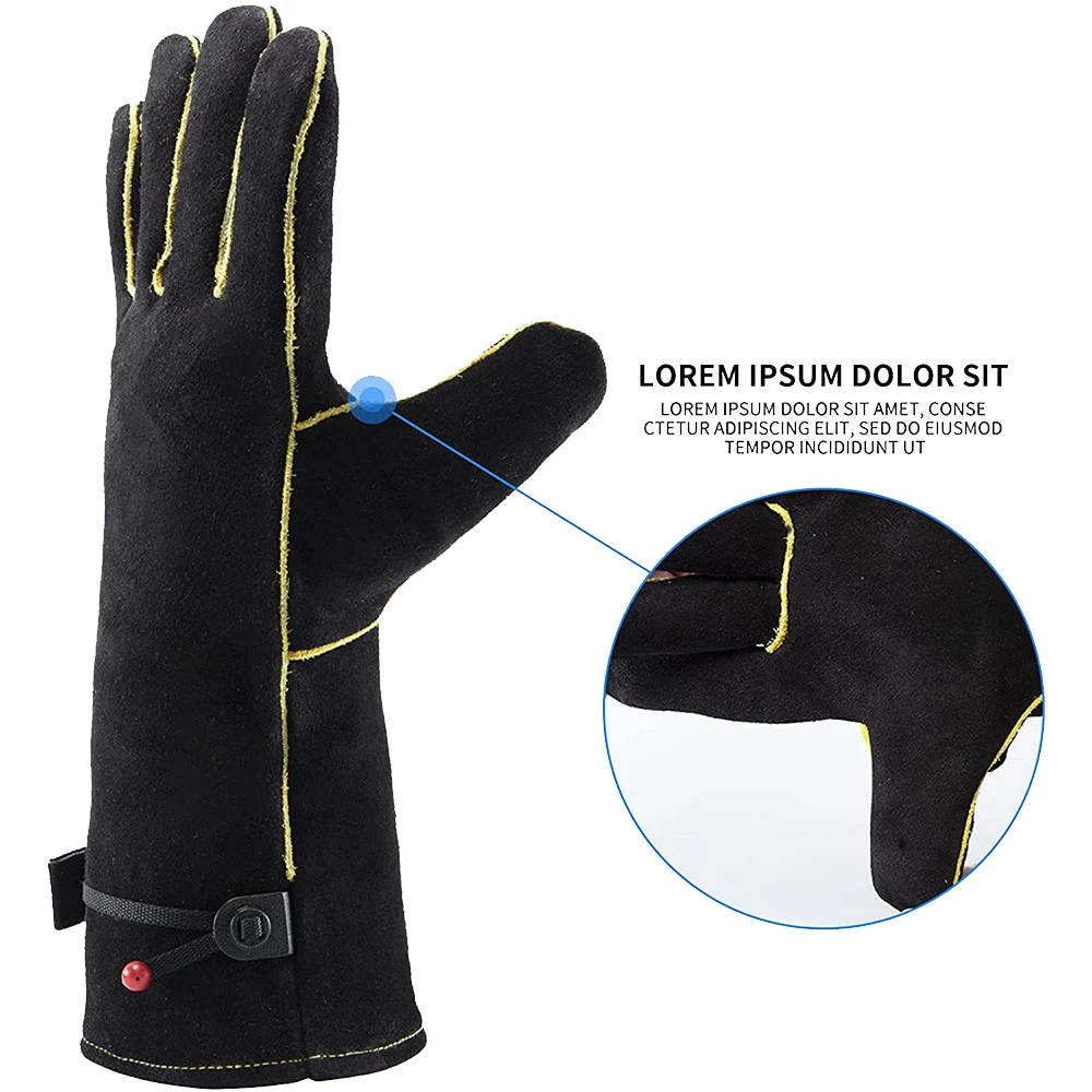 Tig/mig/argon Welding Hand Gloves Top Cow/sheep/goatskin Grain & Split