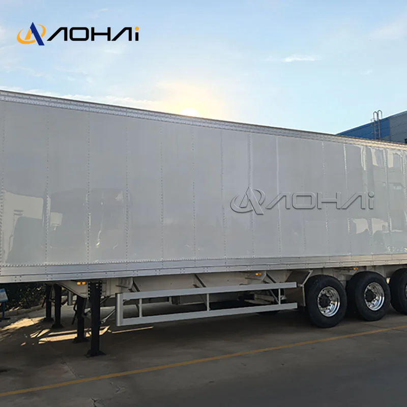 3 Axles 30Tons 40Tons Semi-Trailer Iron Cool Liner Frozen Meat Seafood Food Vegetable Transportation Refrigerated Trailer