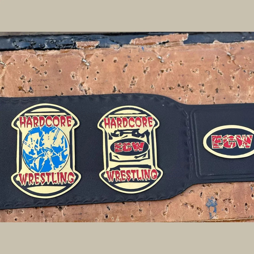 Custom Design & Logo ECW World Heavyweight Championship Title Hardcore Wrestling Belt Top Quality Brass Material Wrestling Belts