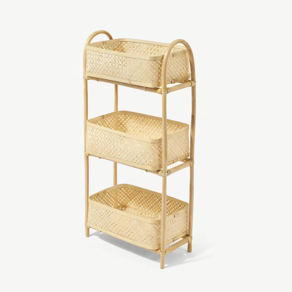 Best Design Bamboo Standing Shelf Bookshelf Store Items With 3tier