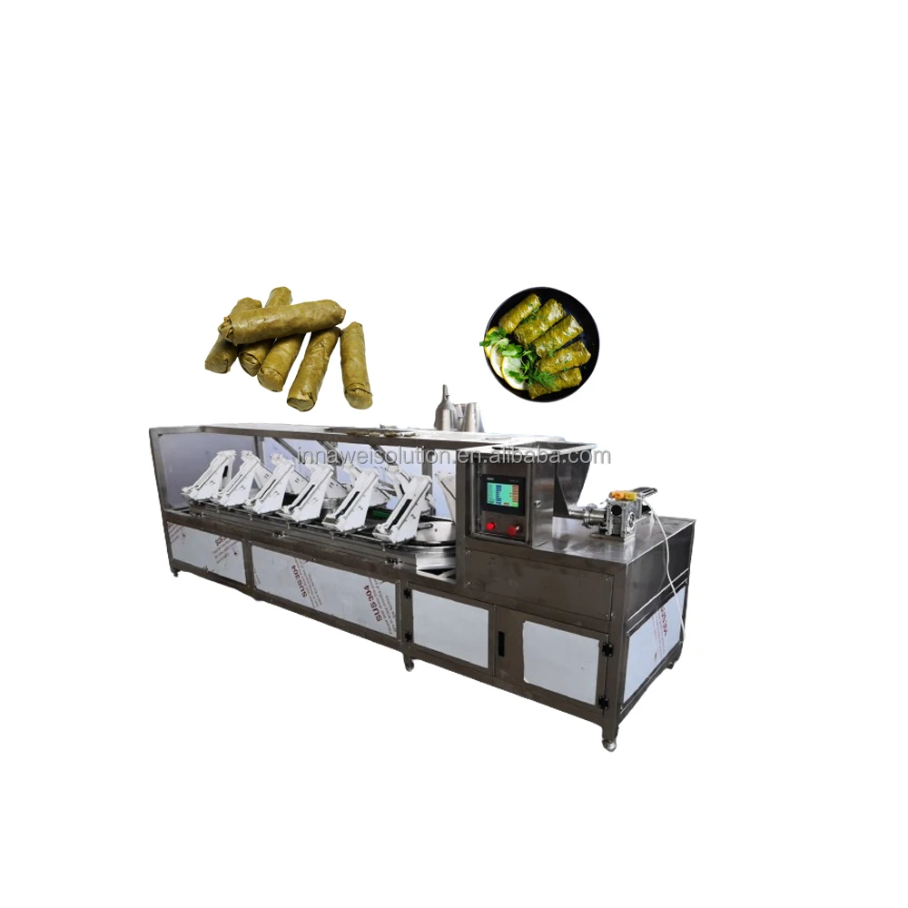 Dolma Rolling and Packing Device Automatic Stuffed Grape Leaves Rolling Making Machine