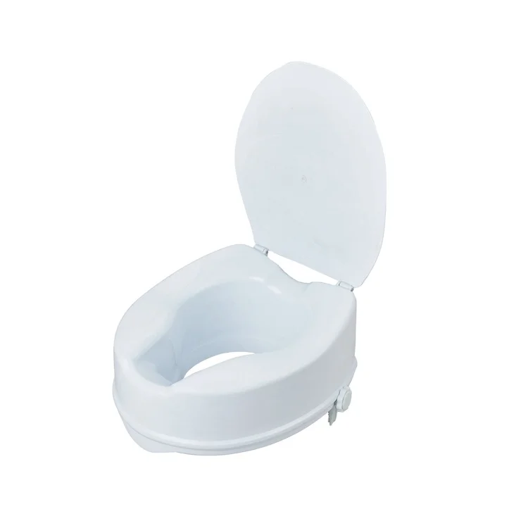 Lock 2 Inch Raised Toilet Seat With Lid Detachable Disability Aid Toilet Seat White Buy Aid