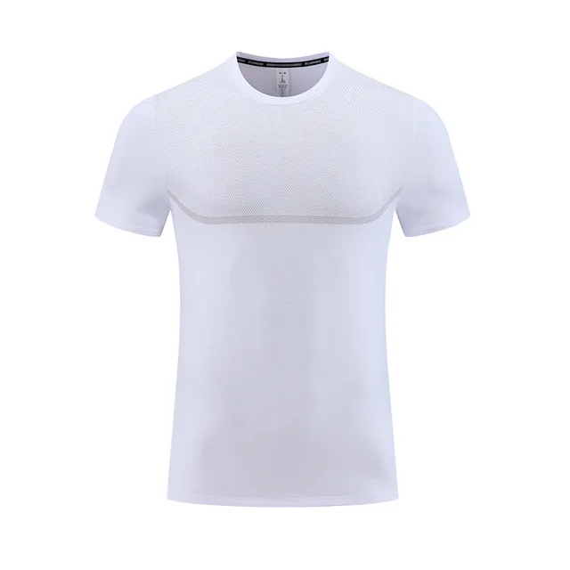 Ready to Ship Quick Dry Athletic Fit Mesh Training Jersey Classic Workout T-Shirt Factory Direct Wholesale Custom Logo Printing