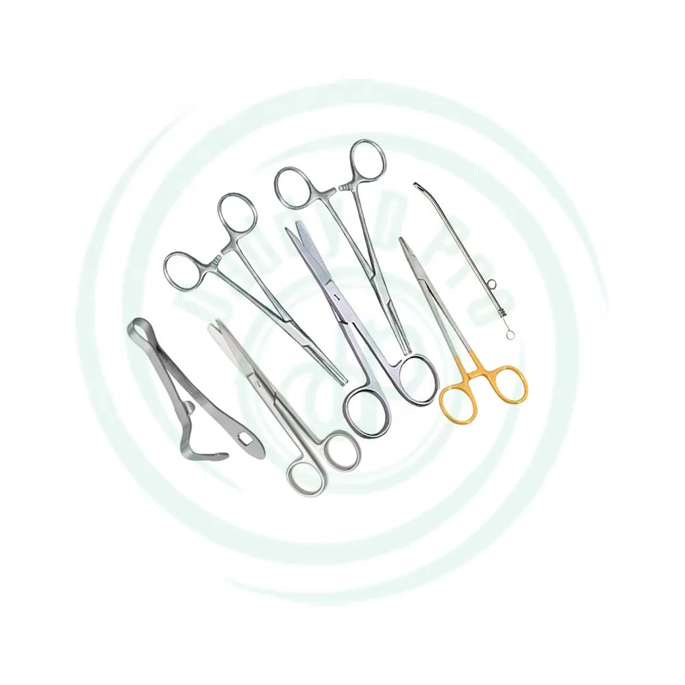Basic Delivery Set of Surgical Instruments 7 Pieces Stainless Steel New Basic Gynecologically Delivery Sets DADDY D PRO CE ISO