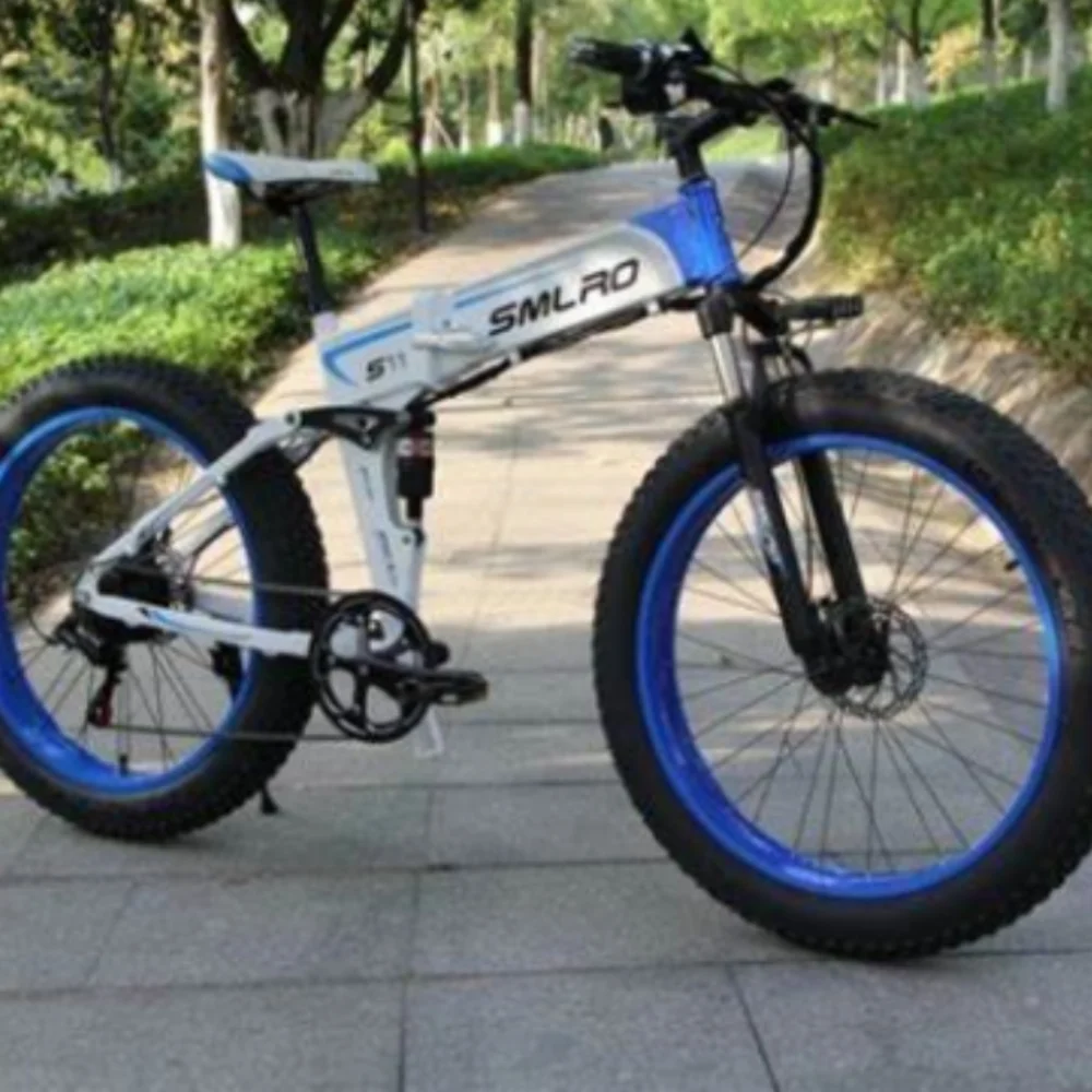 SMLRO S11 Full Suspension Folding Mountain Snow Bike  350W 500W 700W 1000W