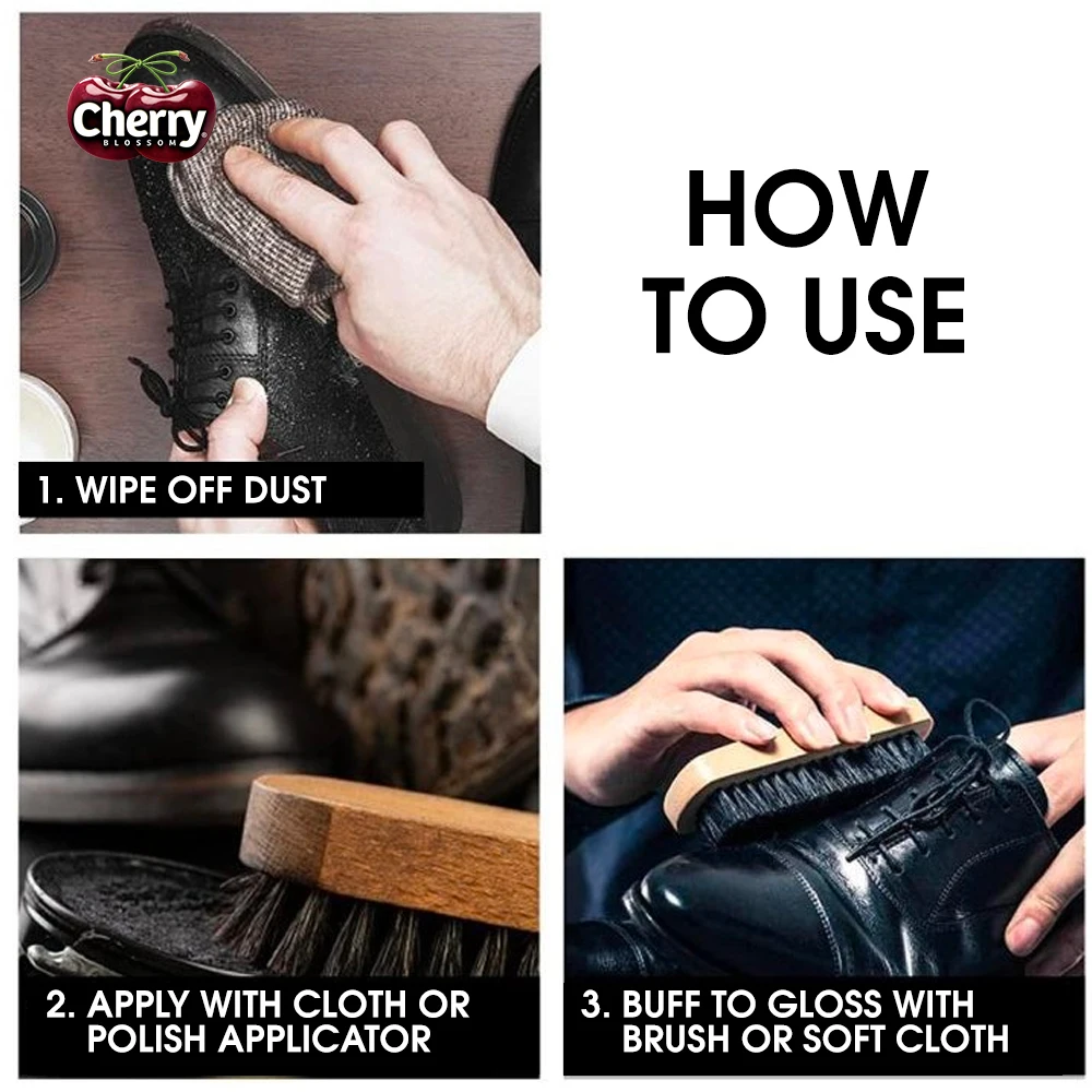 Cherry Blossom Shoe Polish Paste Black 20ml Buy Cherry Blossom Liquid