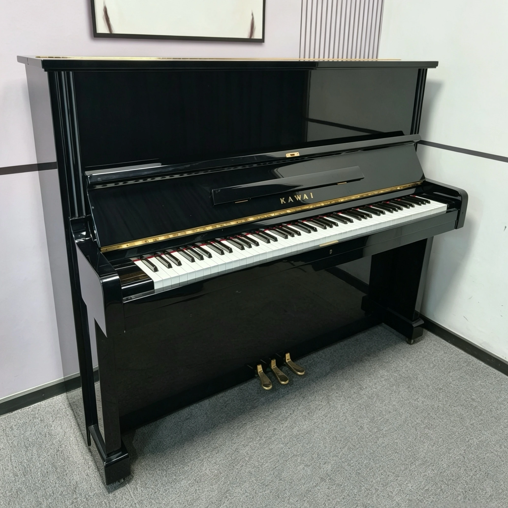 Kawai BL51 Black Acoustic Upright Piano for Professional Players