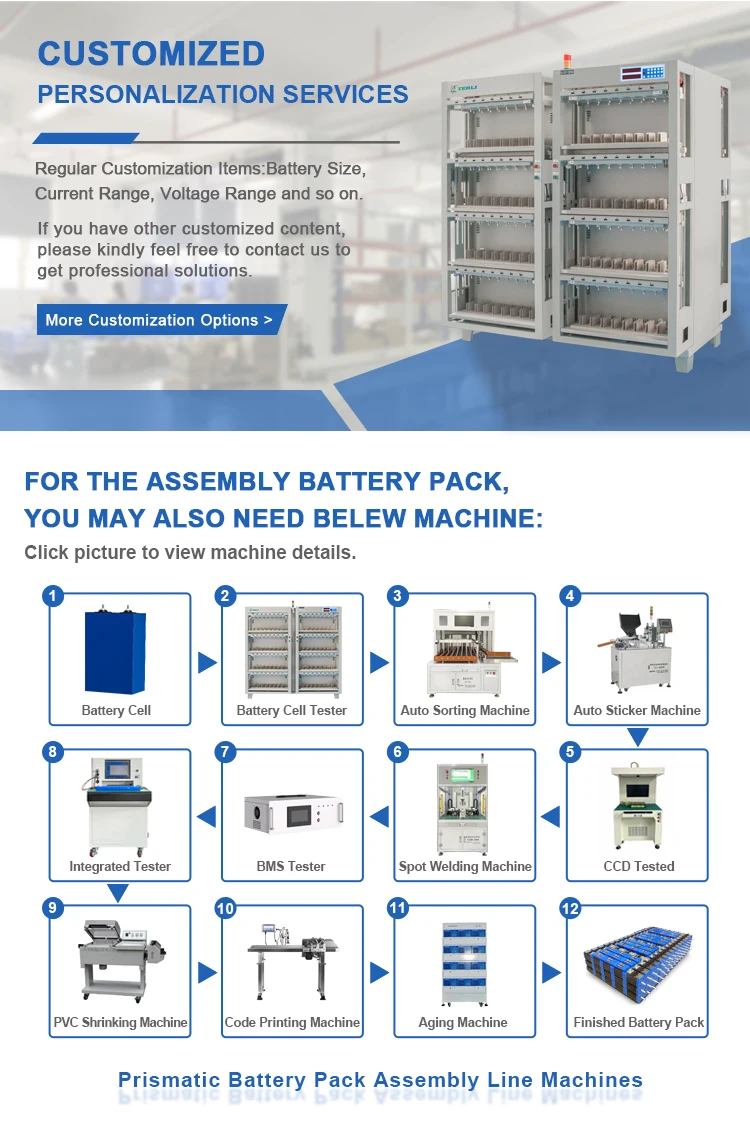 Charge Discharge Prismatic Cell Grading Machine Lifepo4 Prismatic ...