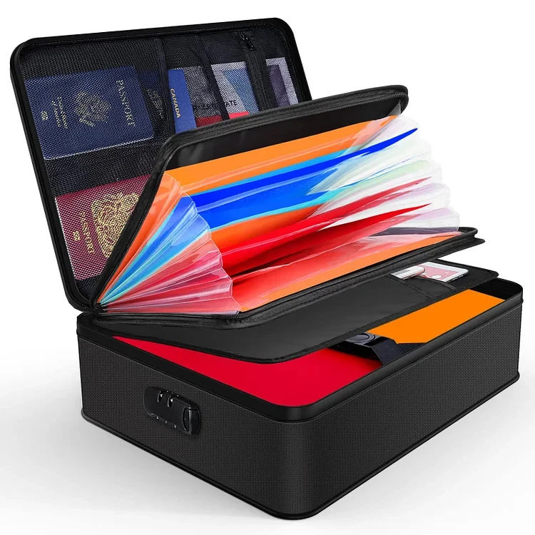 7 карманов, органайзер для документов с ручкой, переносная сумка для хранения важных документов, коробка для хранения документов с гармошкой