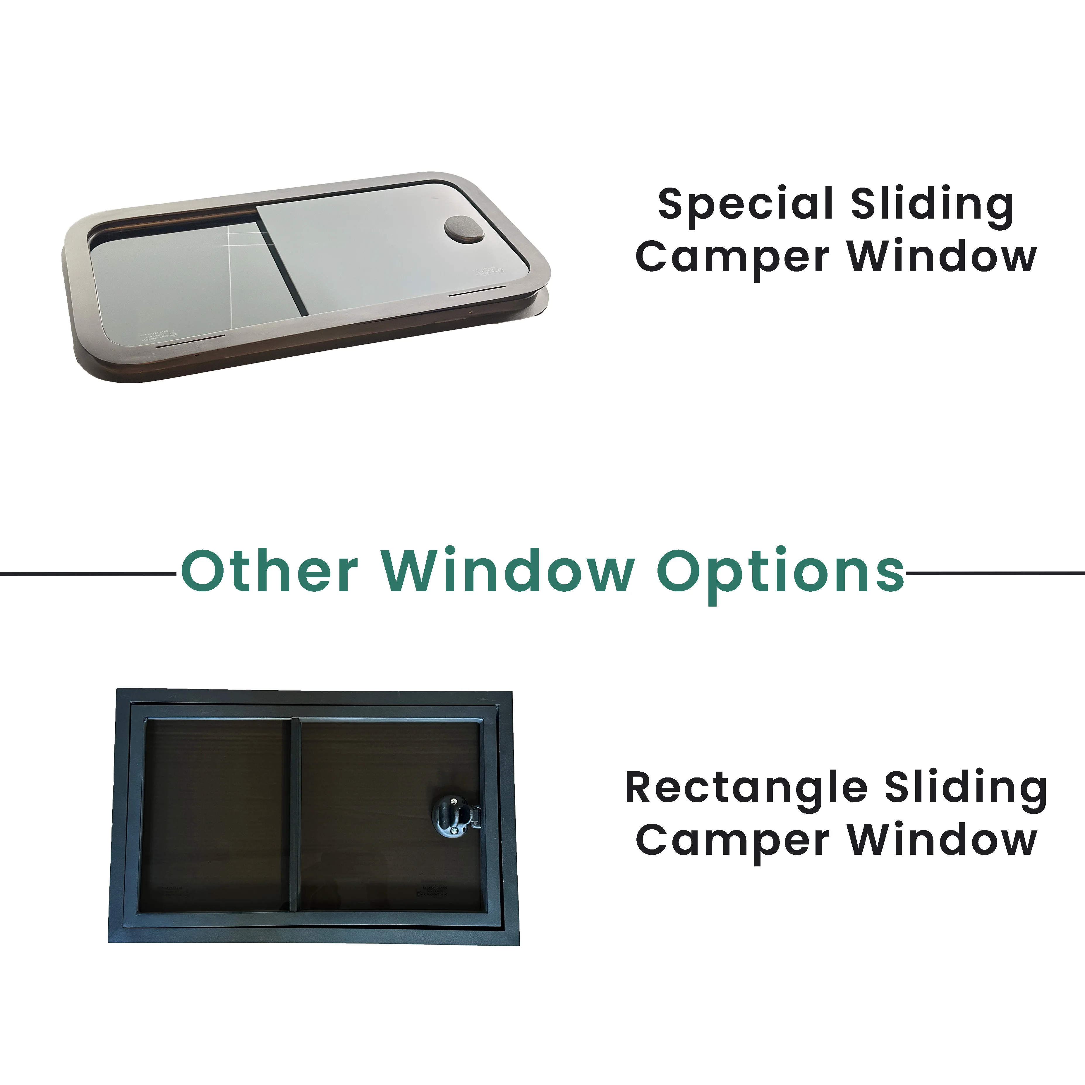 MS24-CW Recreational Vehicle Replacement Top Hung Hinged Window 50 cm X 70 cm with Stoplift Special Gas Strut Made in Turkey RV