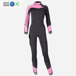Custom 5mm Neoprene Surfing Wetsuit for Women Long Sleeve Chest Zip Watersports 7MM Diving Suit Semi Dry Suits