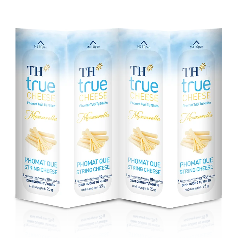 String Cheese Th True Cheese Mozzarella (4 Sticks X 25g) Natural Semi