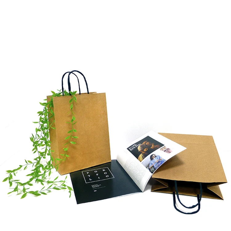 Brown Paper Bag Kraft Paper Bags With Handles - Buy Kraft Paper Bags