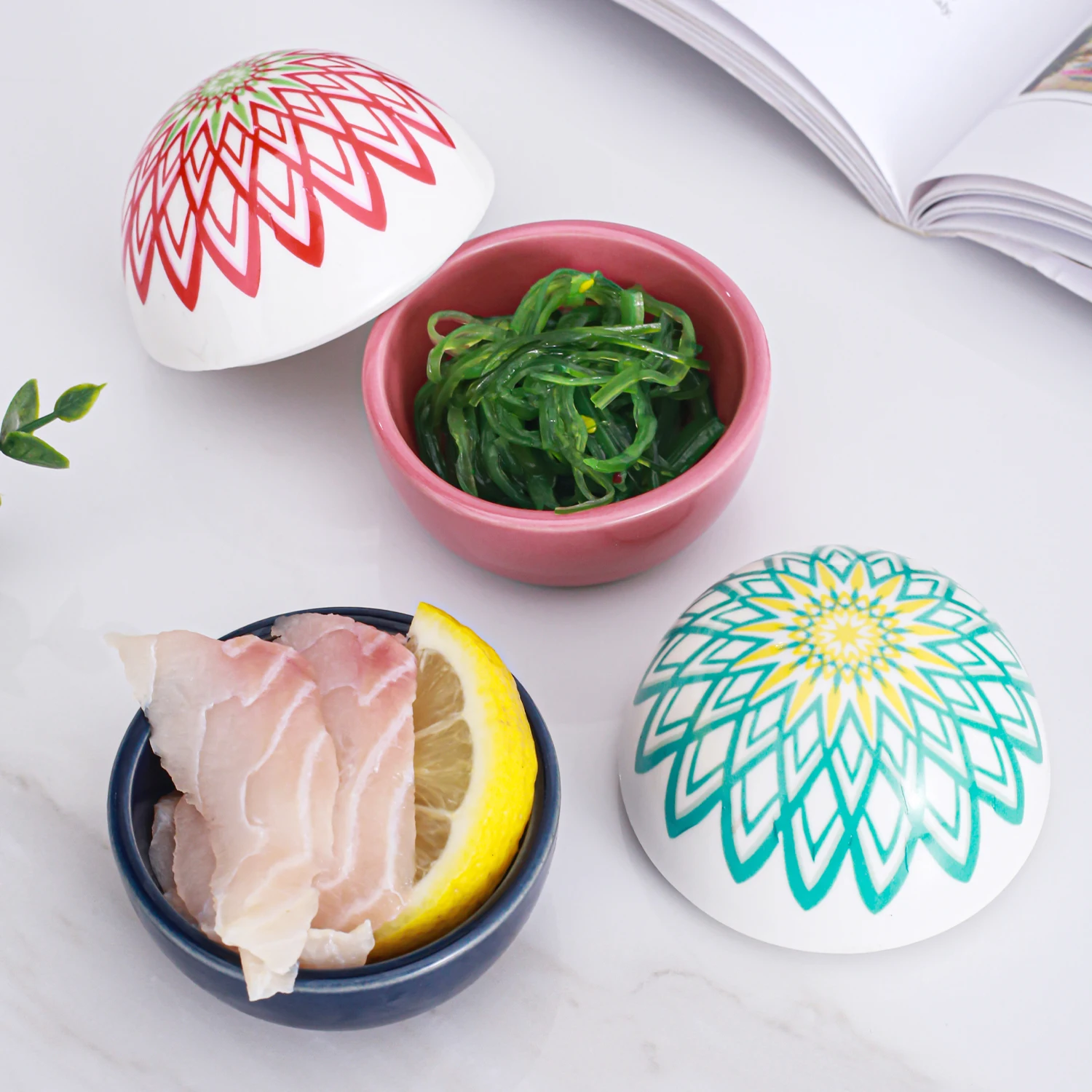 Ceramic Mini Ramekins,Ceramic Unique Egg Shape Ramekins With Lid 2