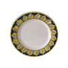White with multicolor rim