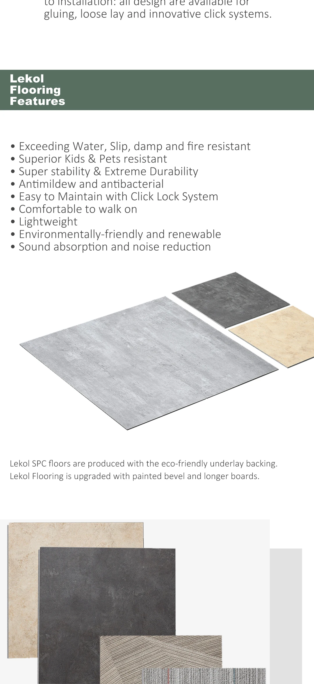 Vinyl Lay Plank Flooring Luxury Commercial Use Loose Pvc Tropical