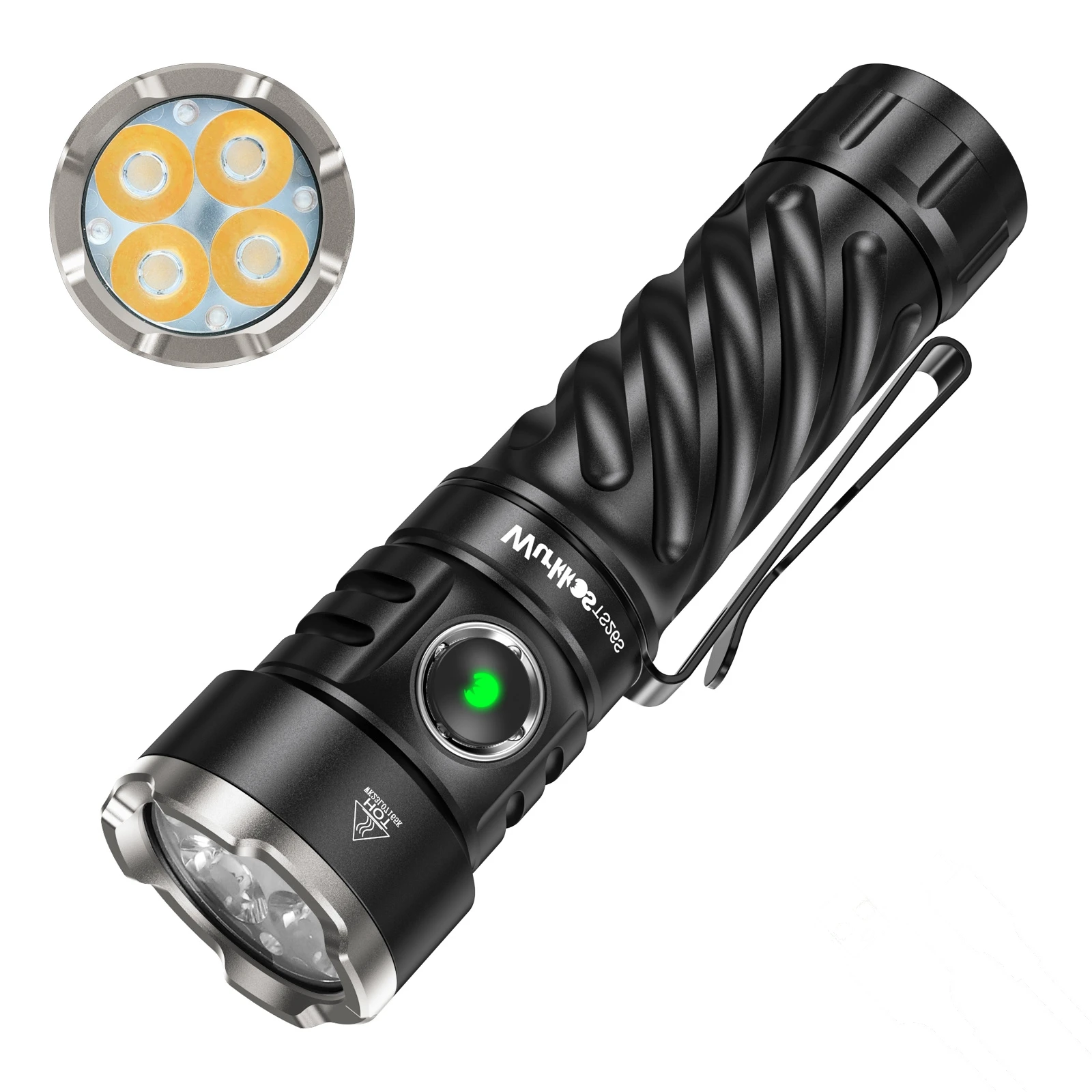 Xhp70 Lampe Torche Led Puissante Ultra Lumineuse 10 000 Lumens Rechargeable Avec 5 Modes D