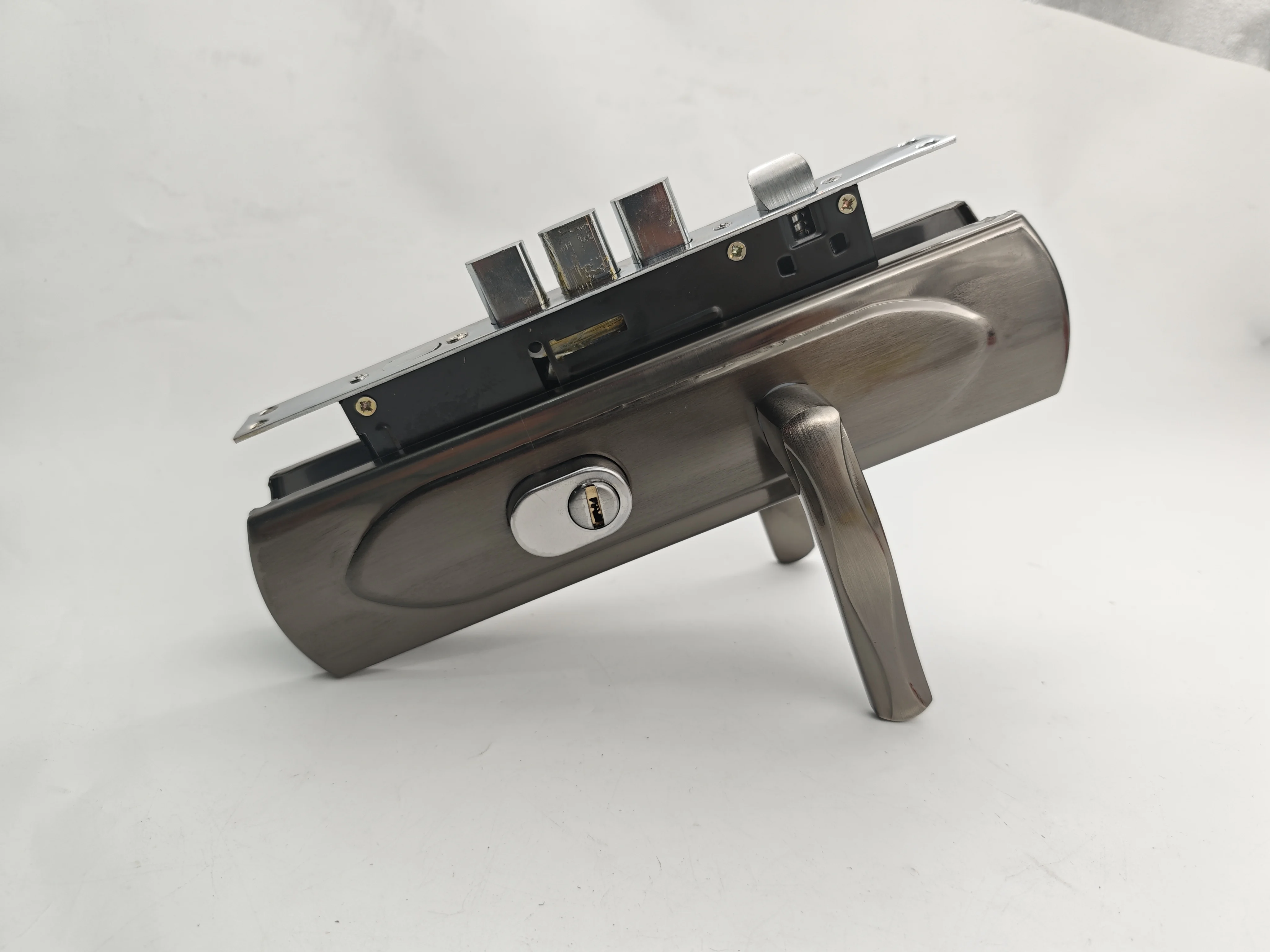 Modern Main Door Lock Set Exterior Iron Panel Mechanical Door Lock Home ...