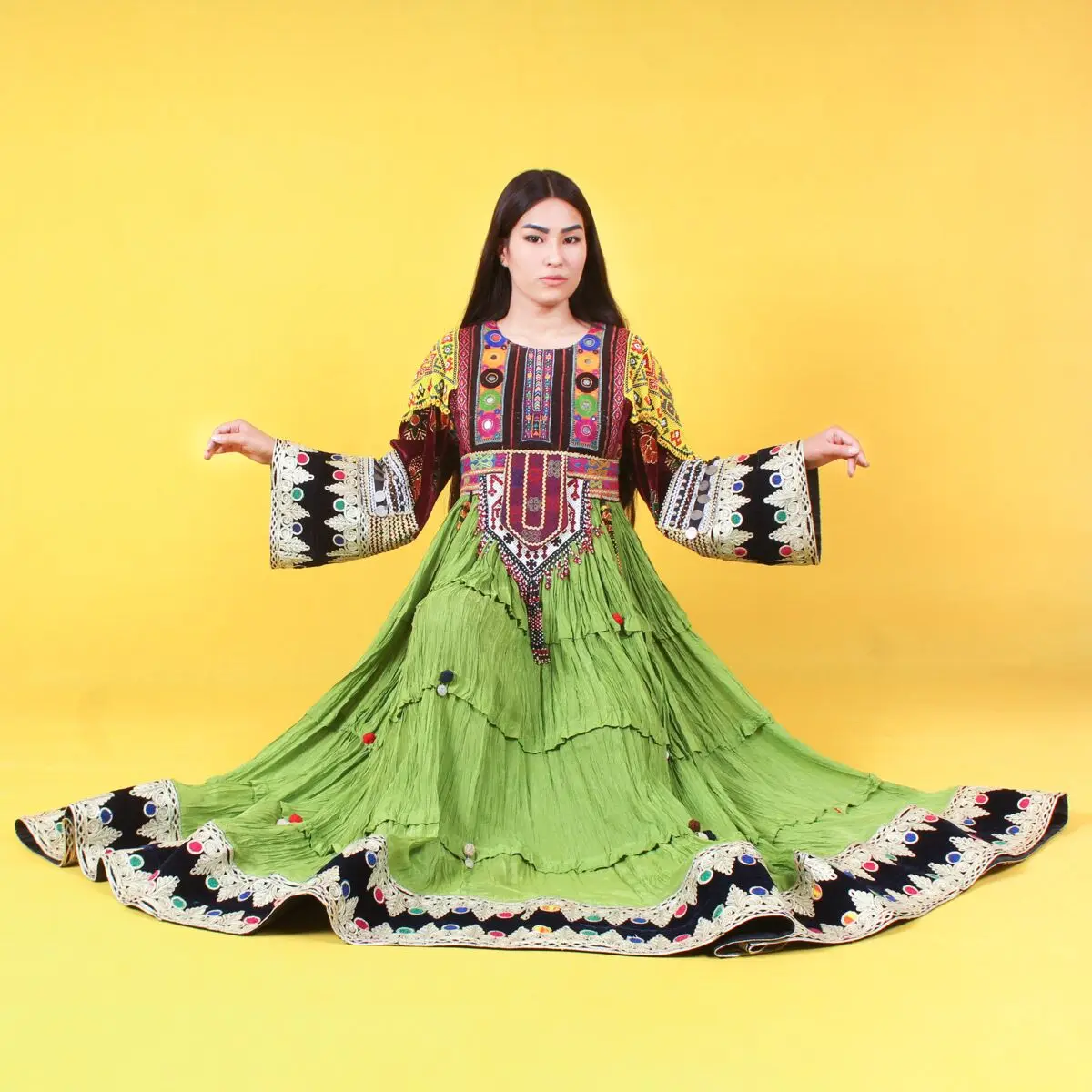 Gypsi Afghani Vintage Dress Handmade Baloch Tribal Ethnic Dress In ...