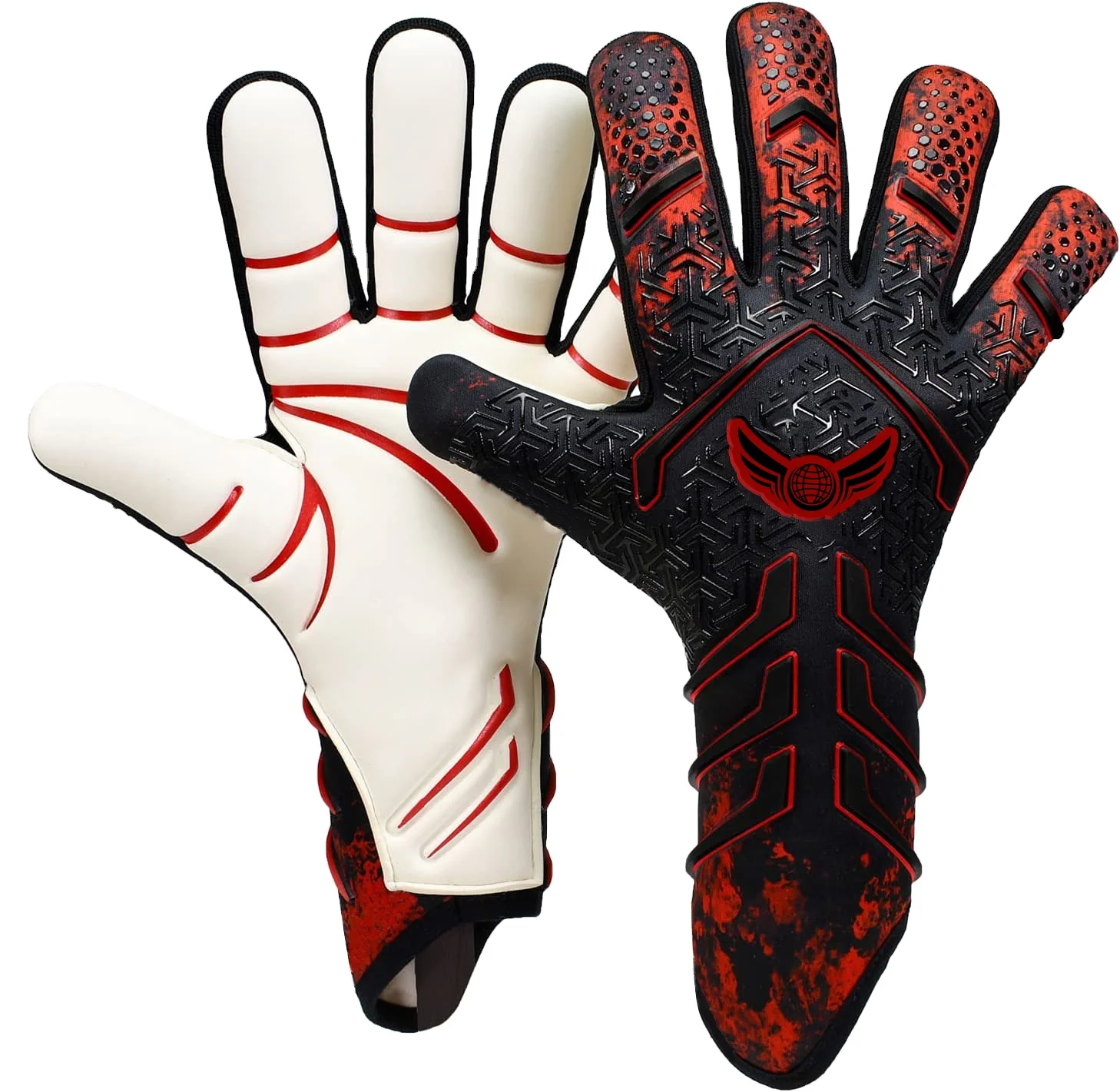 Professional Goalkeeper Gloves New Latex 4mm Football Gloves Protective