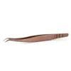 Curved Rose Gold Tweezer