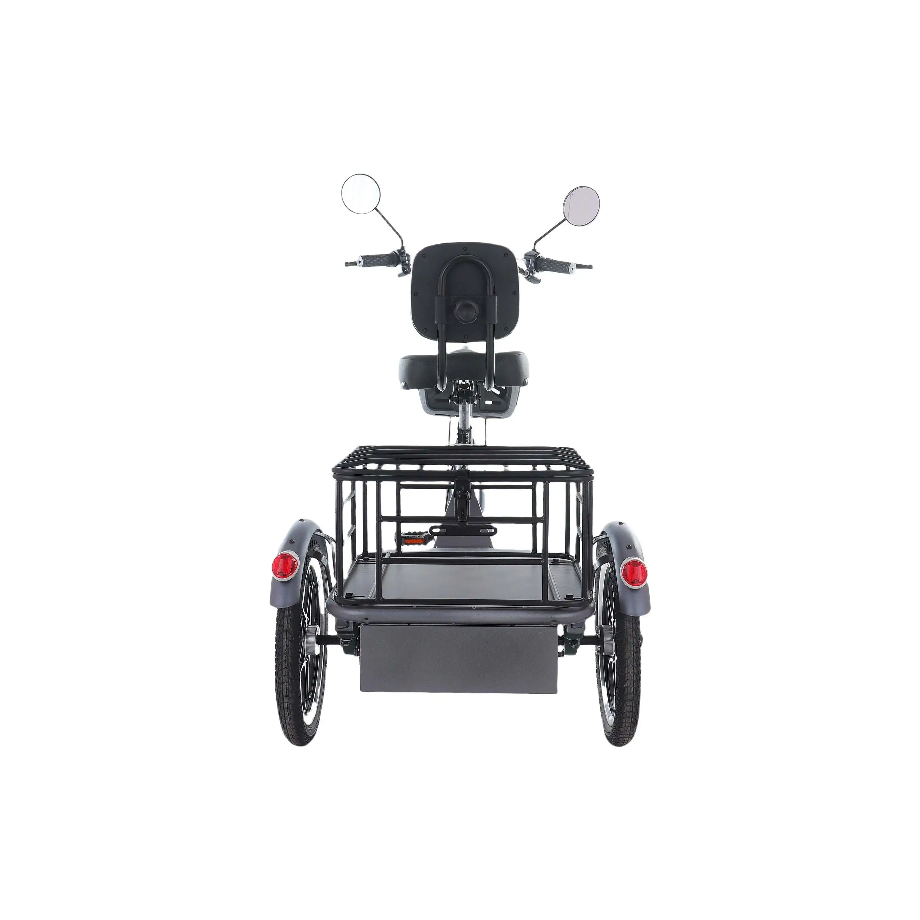 48V 350W Brushless Hub Motor Rear-Drive Foldable Cargo E-Trike 16" Tire 25km/h Top Speed 200kg Max Load 100-150km Range High
