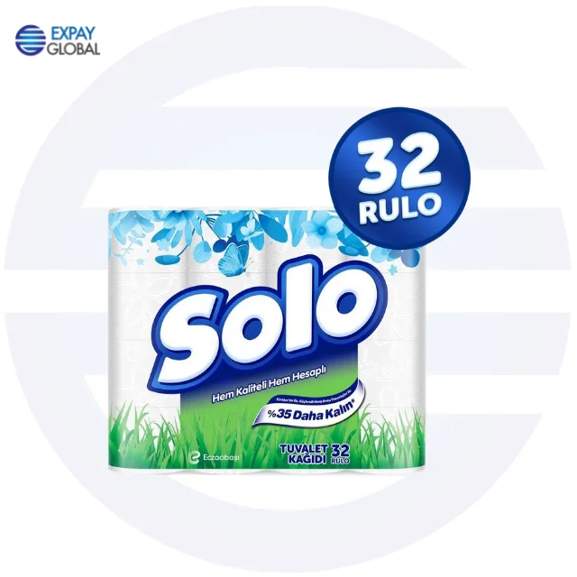For Solo Toilet Papers 2 Ply 32 & 24 & 16 Rolls Original Products All