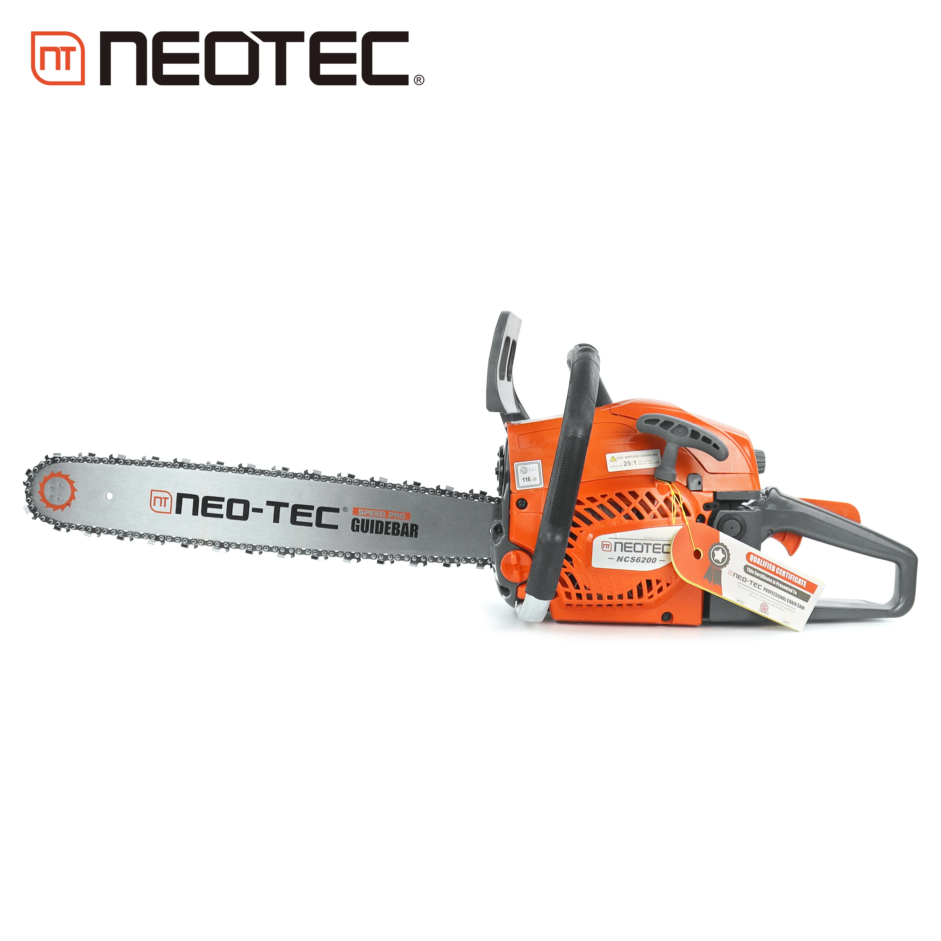 NEOTEC 62cc Gasoline Chainsaw with 20in Bar and Chain - Ideal Wood