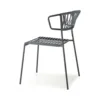 Anthracite Frame - Graphite PVC Strap Seat
