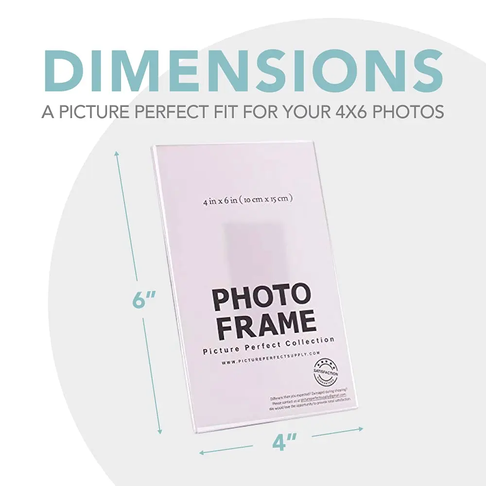 Magnetic Picture Frames for Refrigerator | Clear Magnetic Acrylic Frames | Magnetic Photo Holders for Fridge, Locker, Cubicle