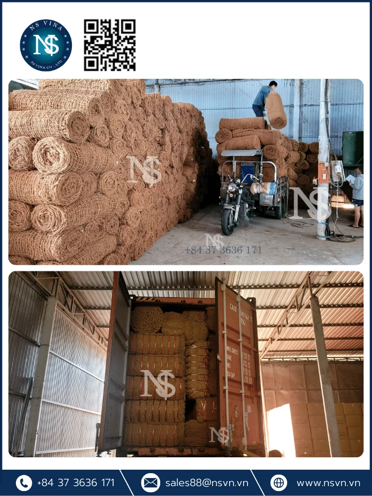 Coir Net From Coir Fiber Coir Rope Made From Custom Size Thickness Eco ...