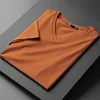 Brown V-neck short sleeves