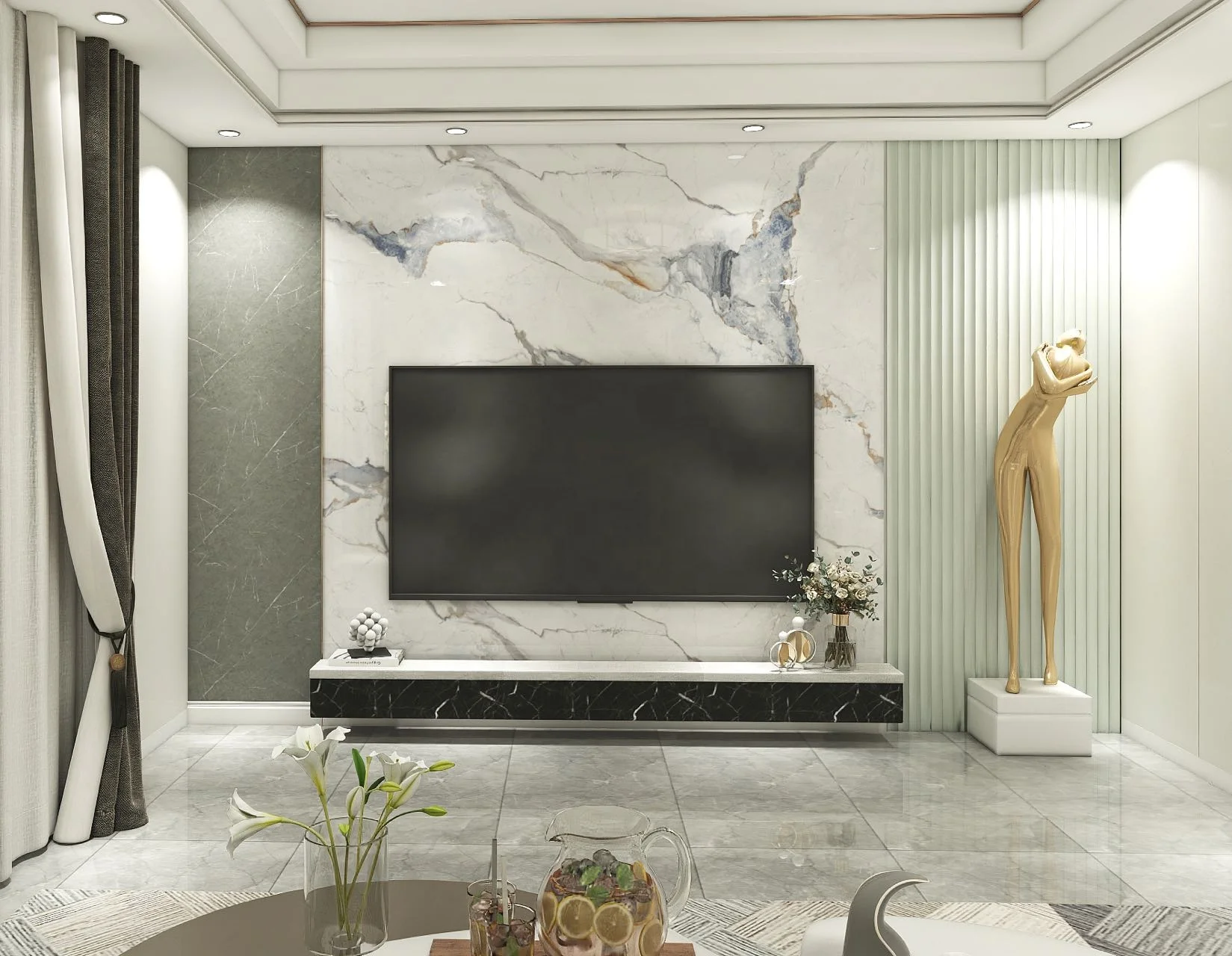 Melinco Interior Pvc Board Modern Design Wall Decor Panel Home Decoration Villa Hotel Office Living Room High Quality Sheet