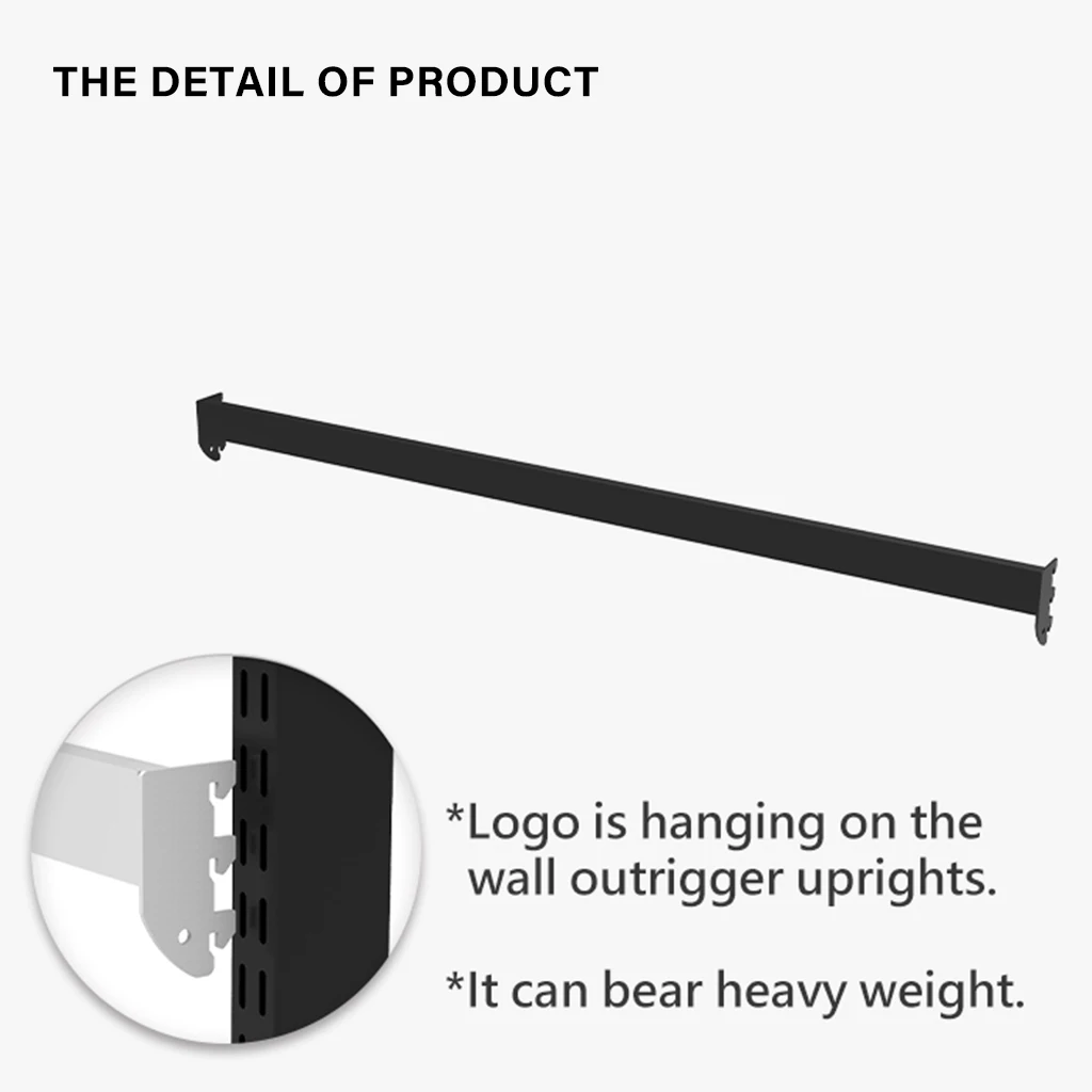 Hangbar Rack For Slatwall Or Pegboard Stand - Buy Store Cross Bar For ...