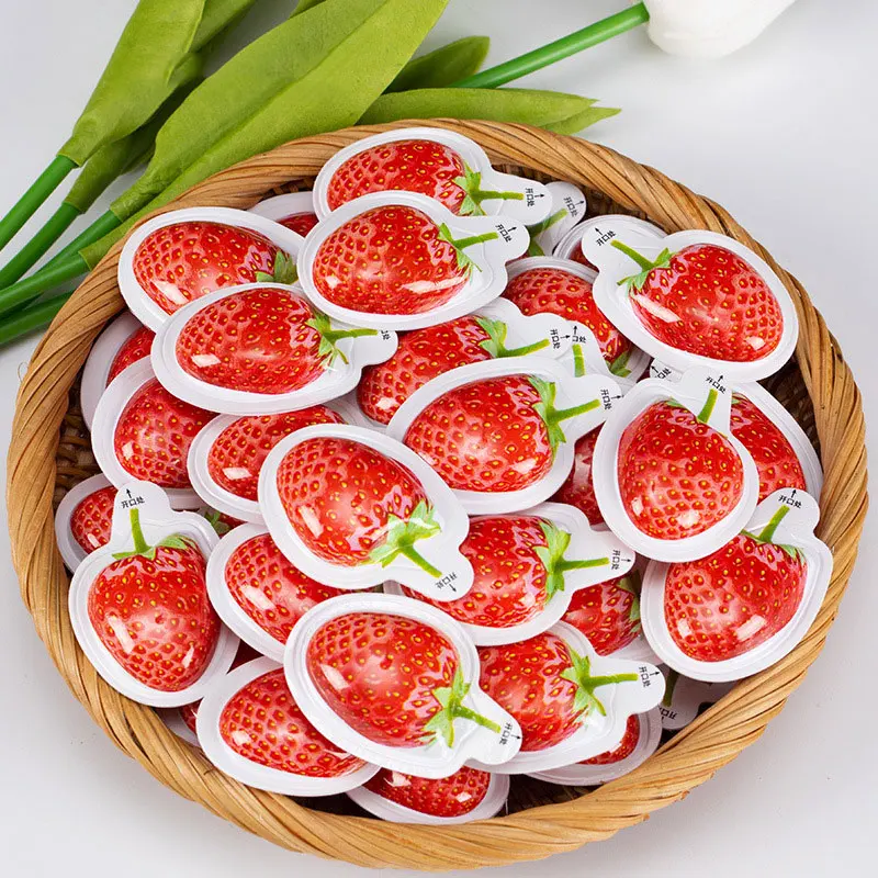 New Arrival Soft Sweets With Jam Strawberry Fruit Gummy Candy Jelly