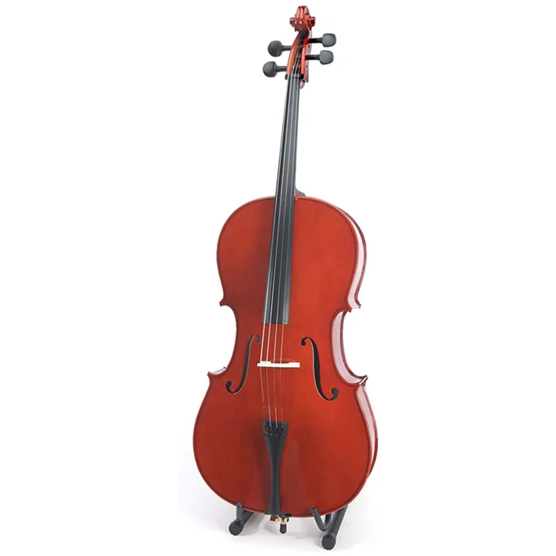 Full Size Cello Kit With Soft Case,Bow & Rosin Musical Instrument For Kids & Adults Natural