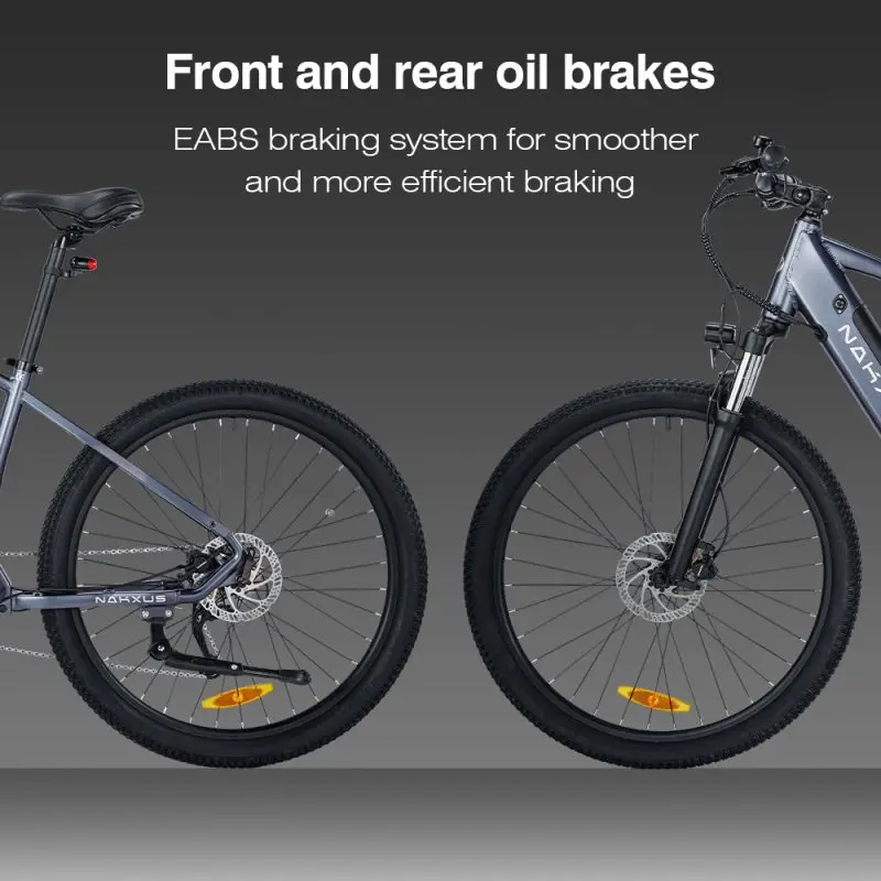 10.4Ah 36v Electric Road Bike Mid-Engine Wide Tires 9 Speed 45 km