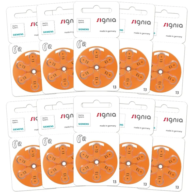 Battery High Quality & Lowest Price Signia Mercury Free Zinc air Hearing Aid Battery Battery Hearing Aid Hot Sale A13 New Stock