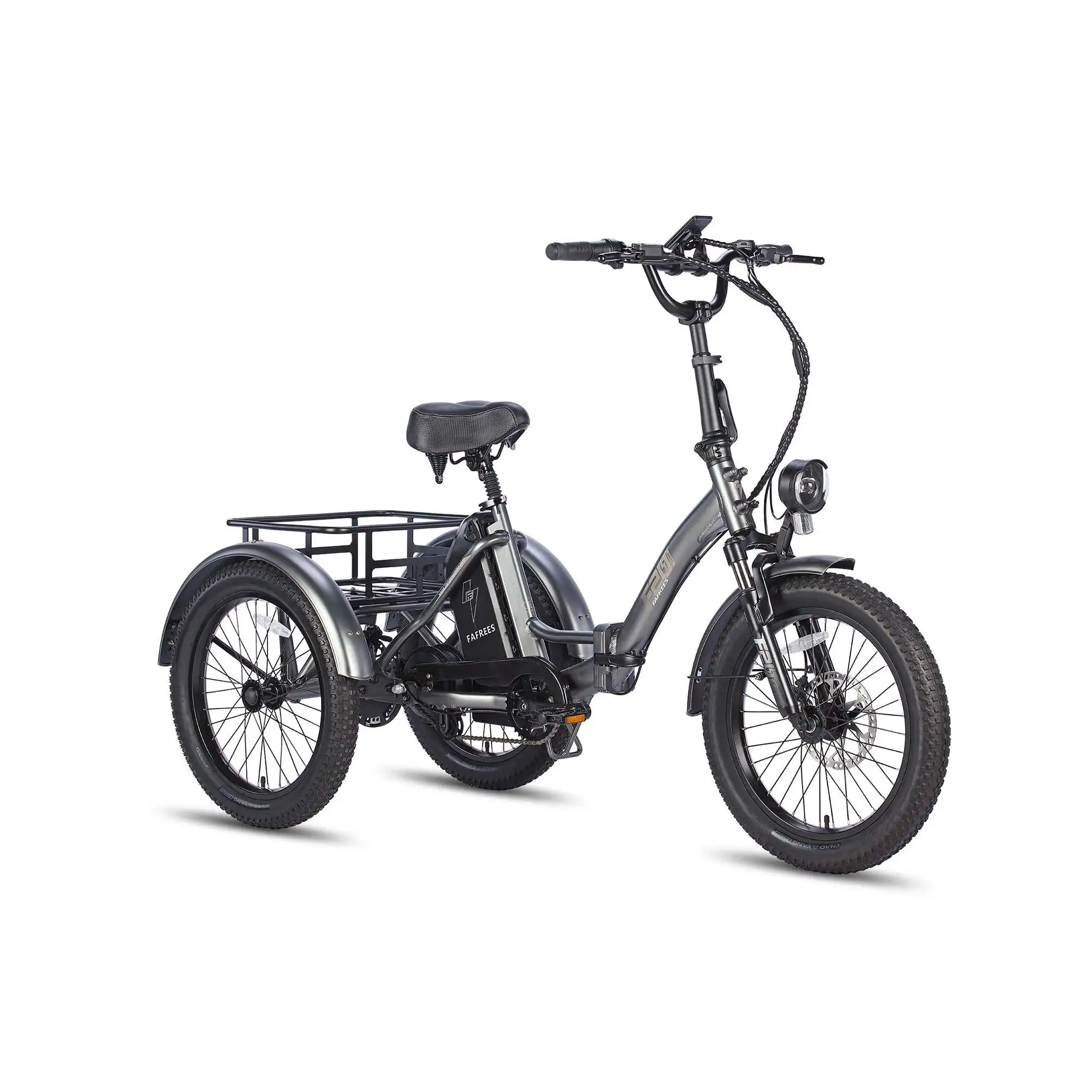 EU UK Warehouse FAFREES F20 Mate Electric Cargo Trike 180kg Capacity, 110KM Range, Folding Design
