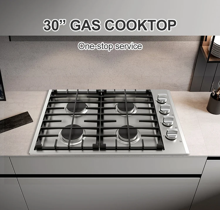 Multi Cooktops Blue Flame Counter Top Gas Cooker 4 Burners Cook Tops