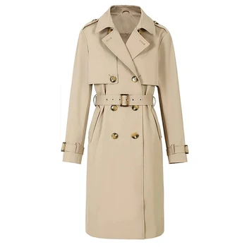 Belt Replacement Fashion Trendy Girl Clothing Luxury Winter Long Jackets Modest Women'S Trench Coats For Ladies Women